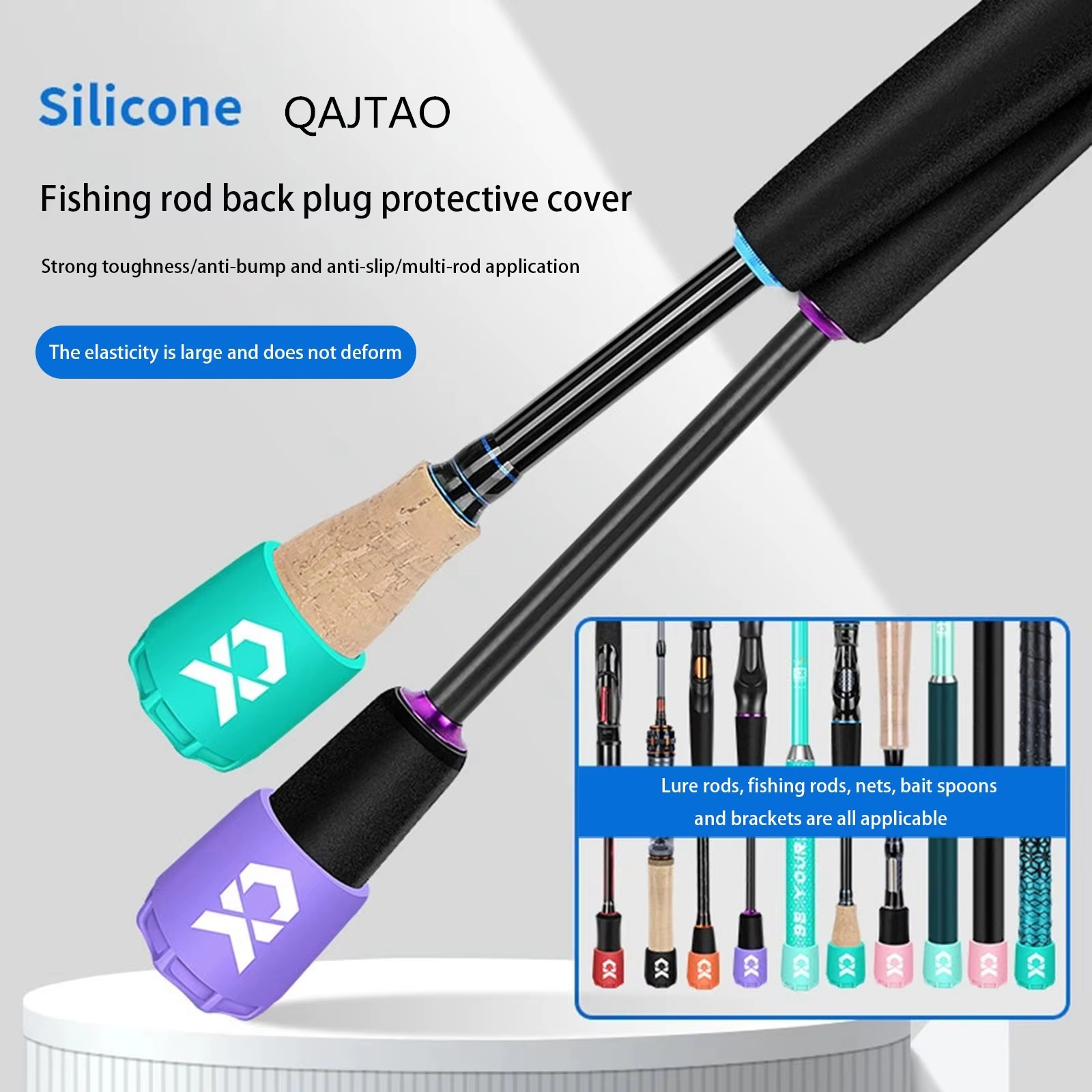 Fishing Rod Case - Pelindung ujung joran pancing silikon, pelindung