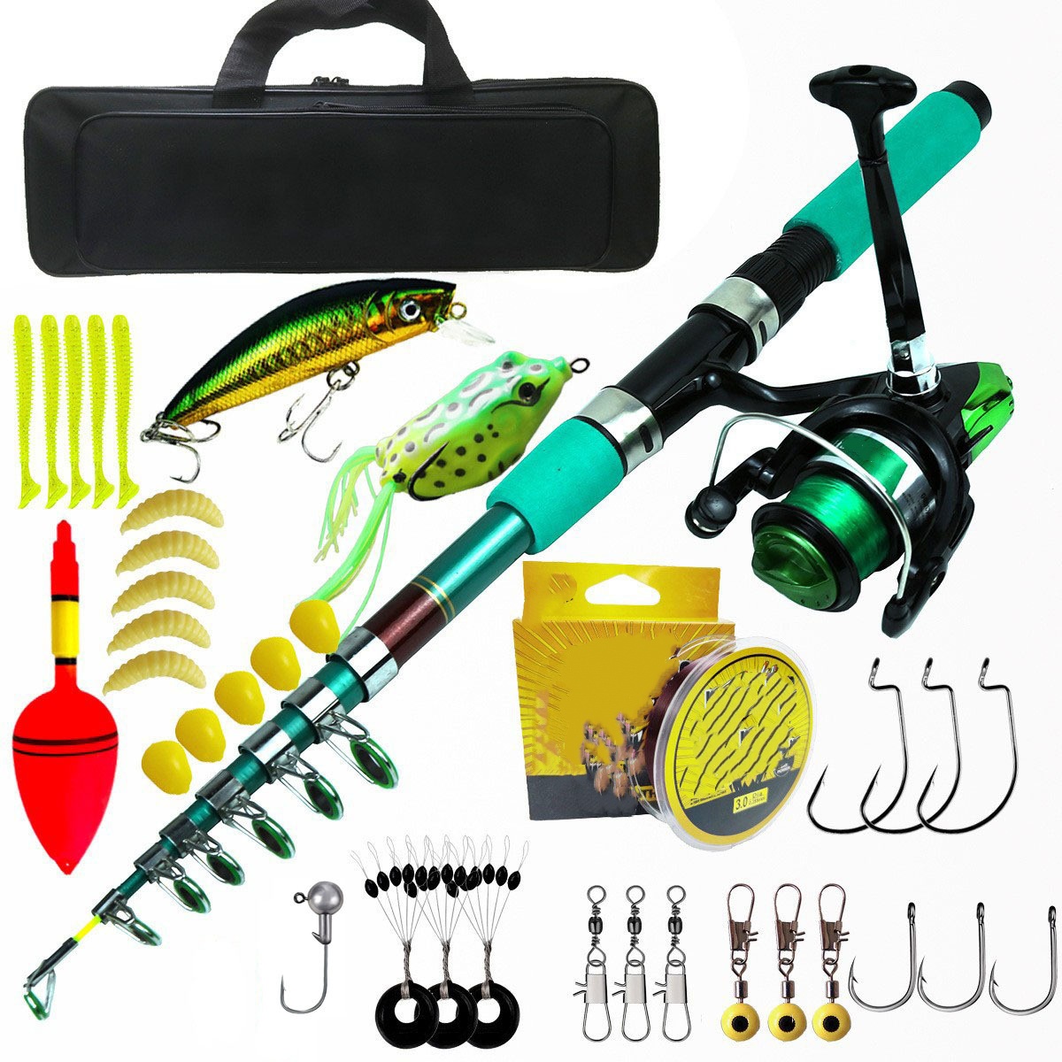 Fishing Rod Spinning - Kit Kombo Joran dan Reel Pancing