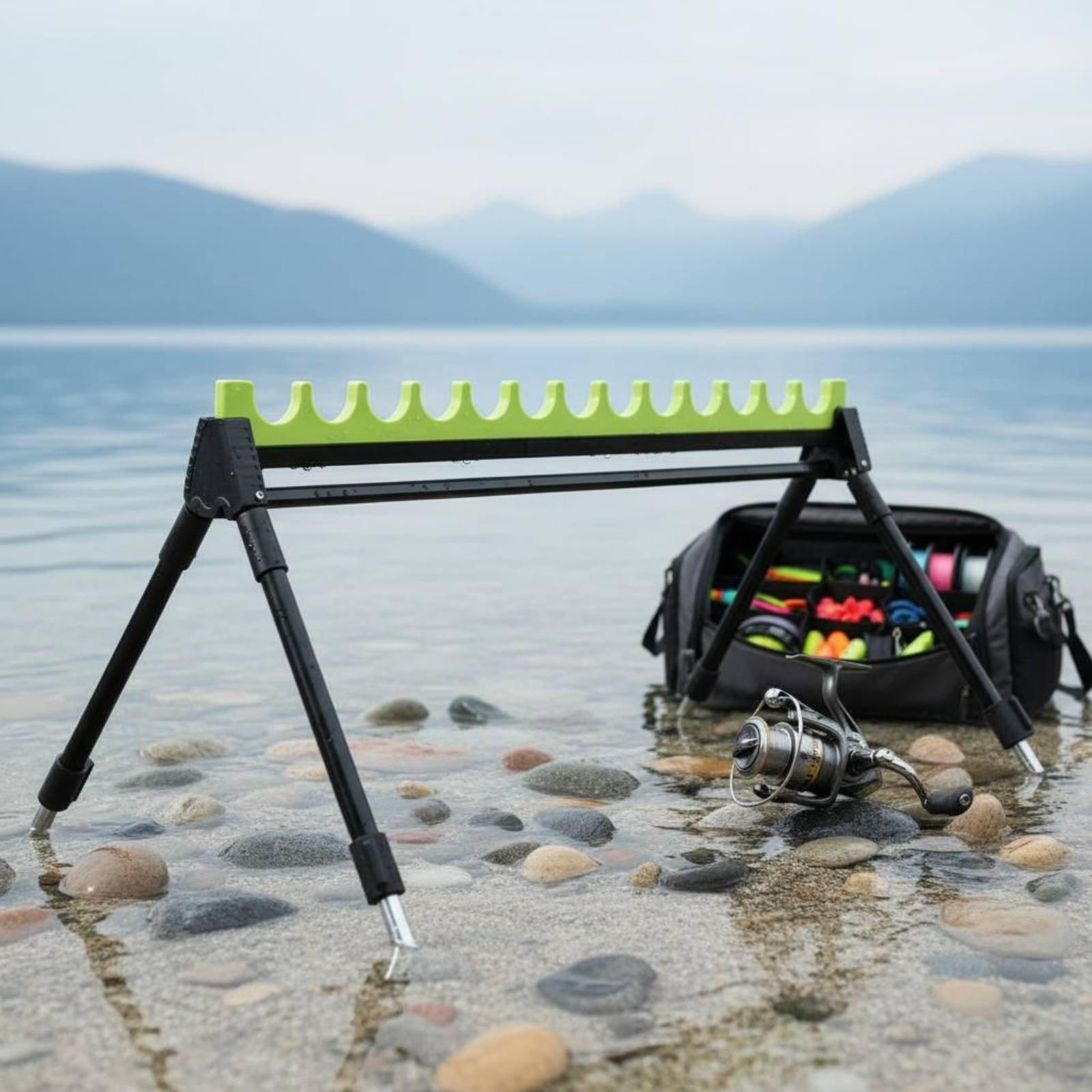 Penyangga Joran Pancing Telesk - Fishing Rod Rack ulasan dan harga