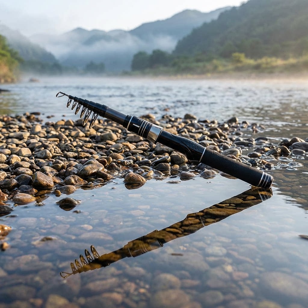 Joran Pancing Karbon Teleskopi - Fishing Rod Travel ulasan dan harga