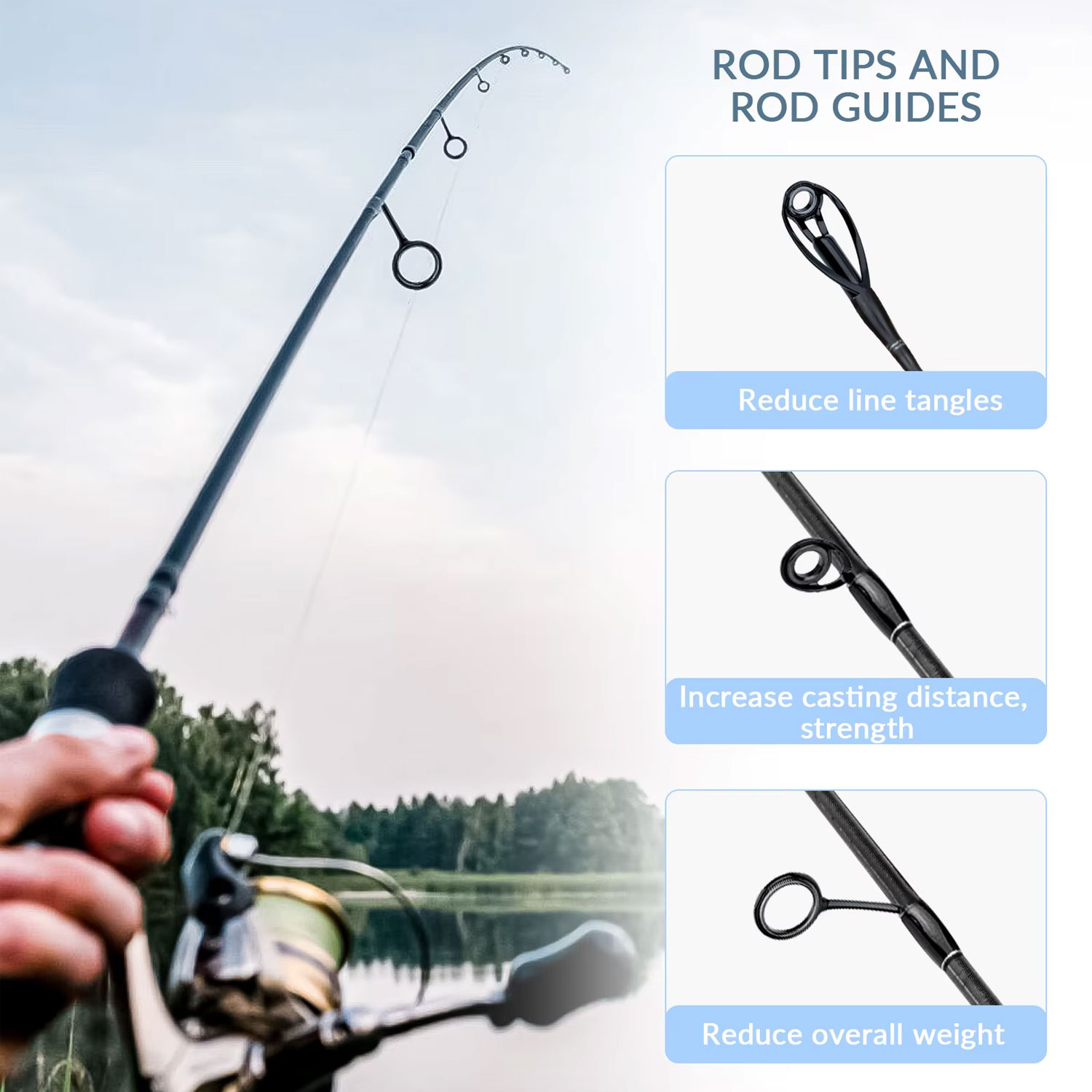 Set joran pancing warna-warni  - Fishing Rod Building Kit ulasan dan harga