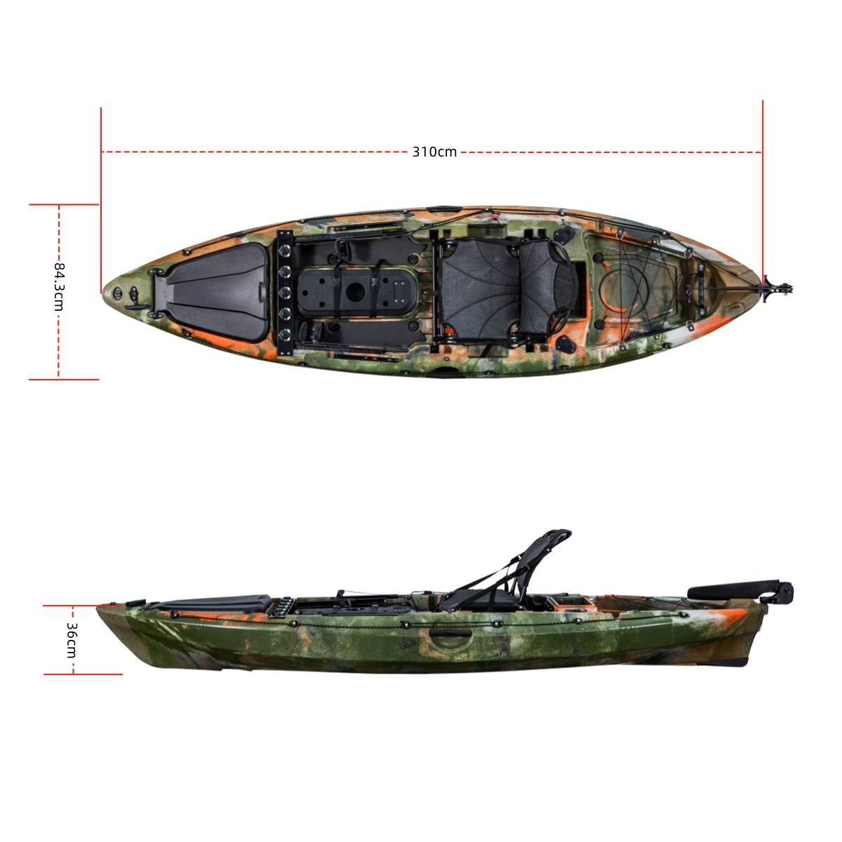 Perahu Kayak Pancing Plastik K - Fishing Rod Holder ulasan dan harga